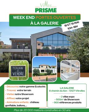 Week End Portes Ouvertes 18 et 19 Mai