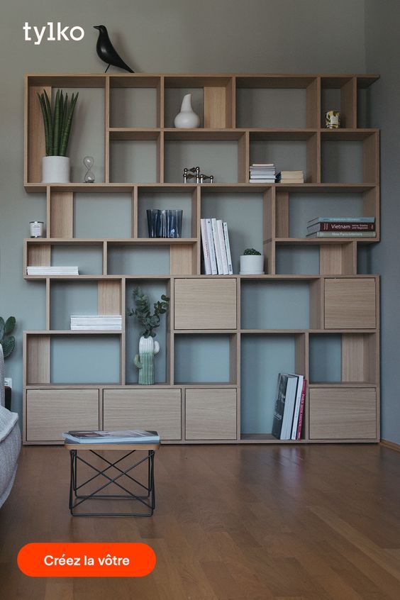 bibliothèque en bois