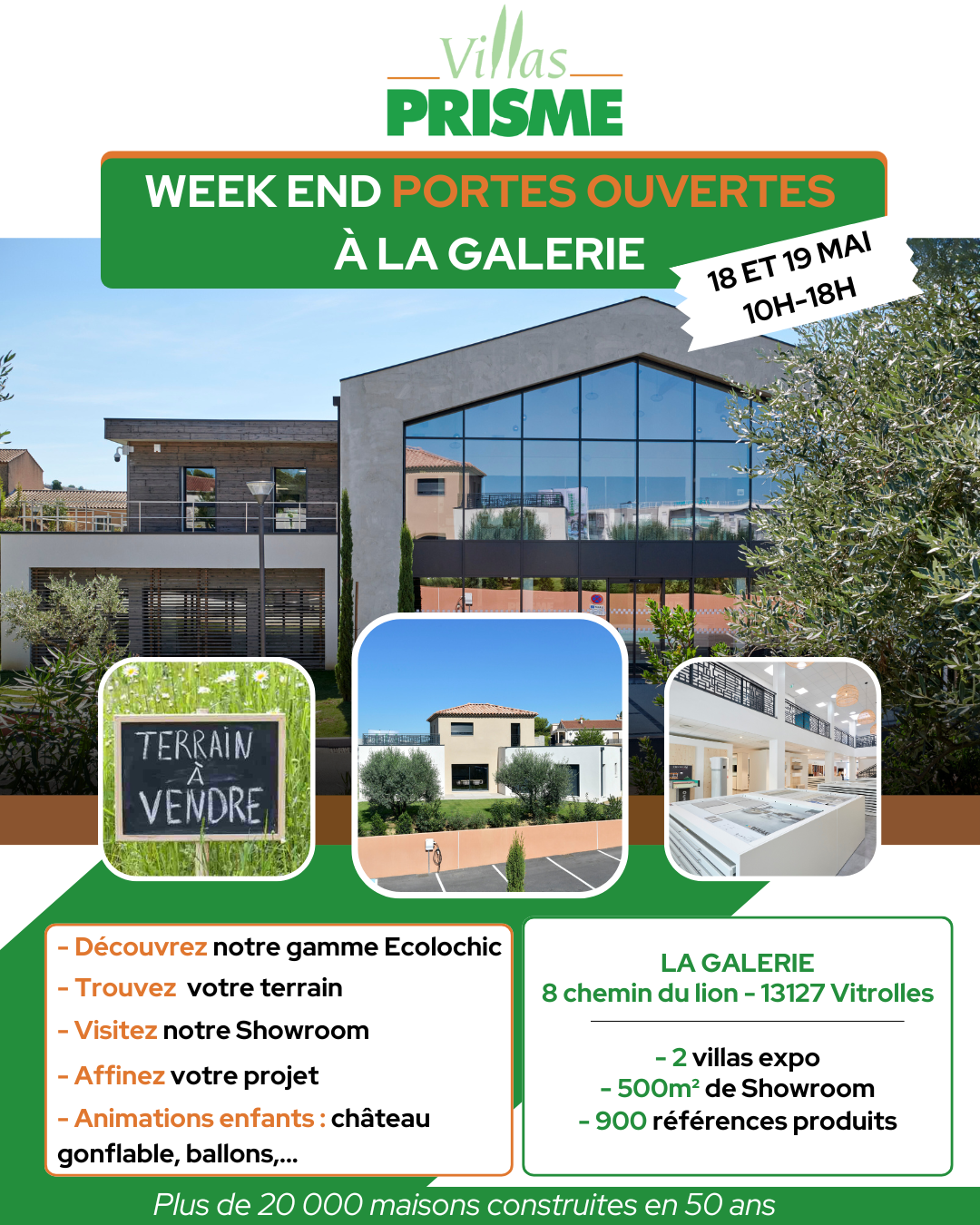 Week-End Portes Ouvertes 18 et 19 Mai