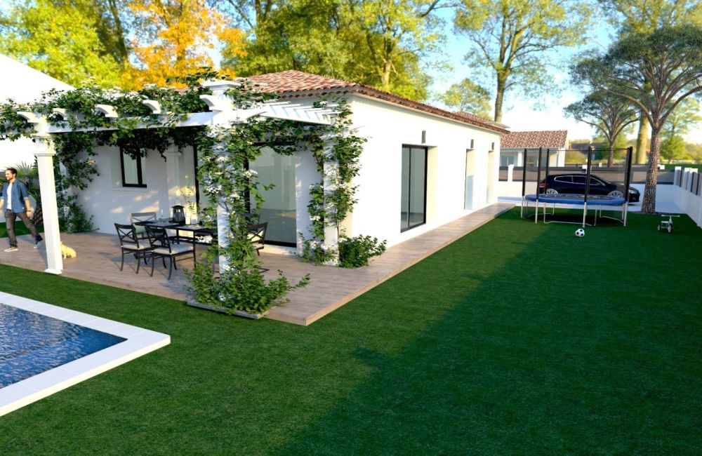 Vente terrain + maison POURRIERES Var