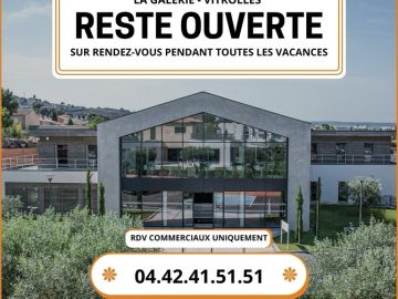 ✨ La Galerie Vitrolles Villas Prisme reste ouverte pendant les vacances ! ✨

📅 Uniquement sur rendez-vous pour des échanges commerciaux.
🏠 Venez discuter de...