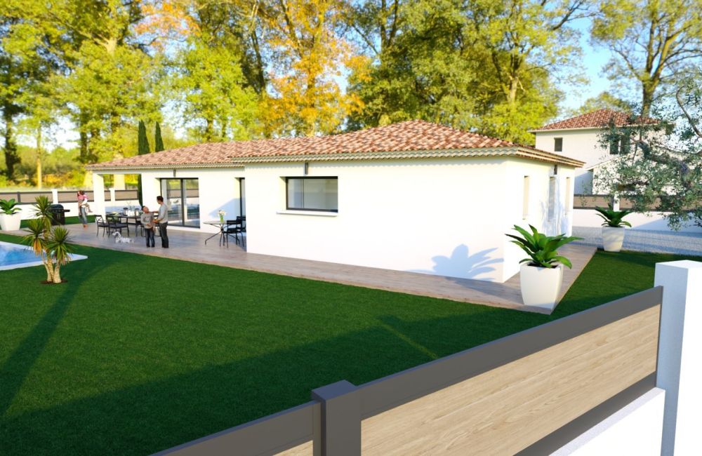 Vente terrain + maison POURRIERES Var