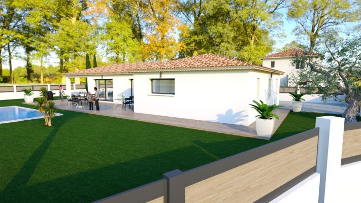 Vente terrain + maison POURRIERES Var