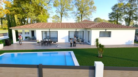 Vente terrain + maison POURRIERES Var